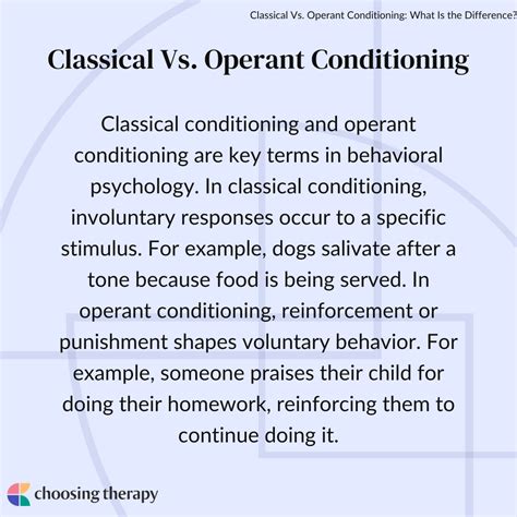 difference between classical and instrumental conditioning|What is the Difference Between Classical Conditioning and .